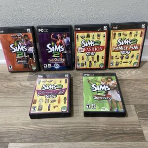 The Sims 2 PC Expansion Pack Lot Of 8 PC CD‎ ROM